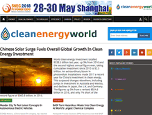 Tablet Screenshot of cleanenergyworld.net